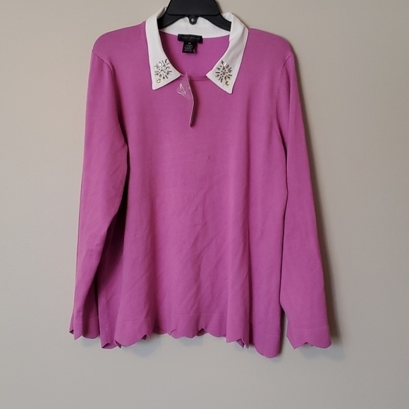 NWT Investments Women sweater top plus size 2X - Picture 2 of 6